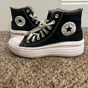 Black platform converse size 9